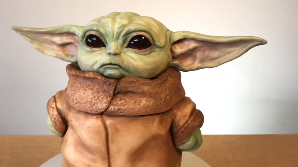 Baby Yoda cake