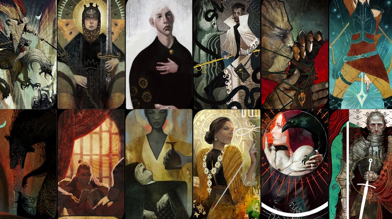 dragon age: origins - romanceable companions Greeting Card for Sale by  kalidels