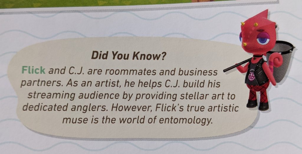 Animal Crossing Official Guide Confirms Cj And Flick Aren T A Couple But Roommates Gayming Magazine