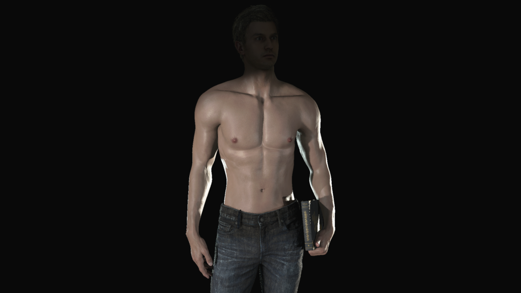 Shirtless Ethan Winters