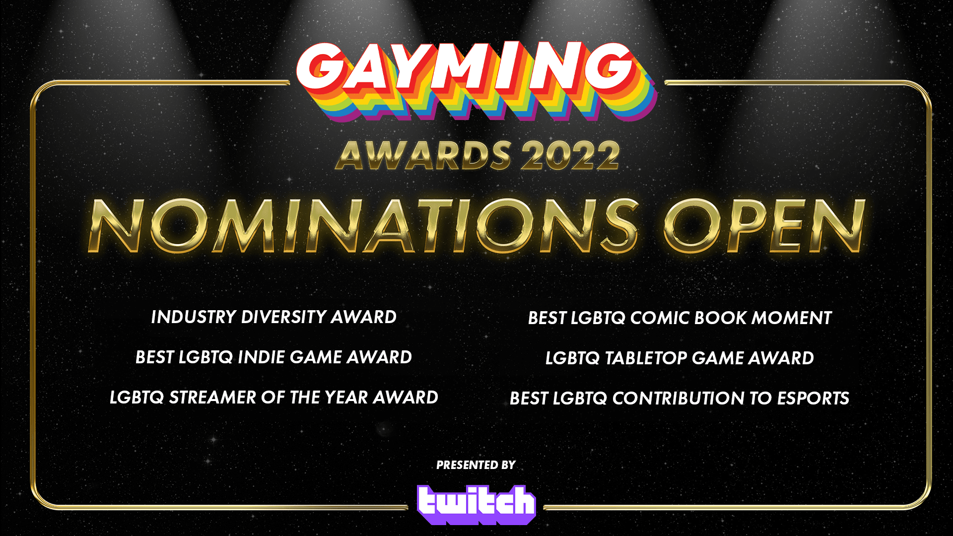 The Gayming Awards 2022 nominations are now open! Gayming Magazine