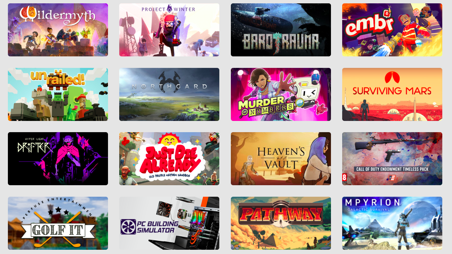 The Jingle Jam Games Collection offers 55+ games if you donate to