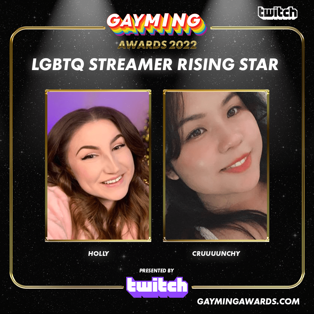 Gayming Awards 2022 LGBTQ Streamer Rising Star Gayming Magazine