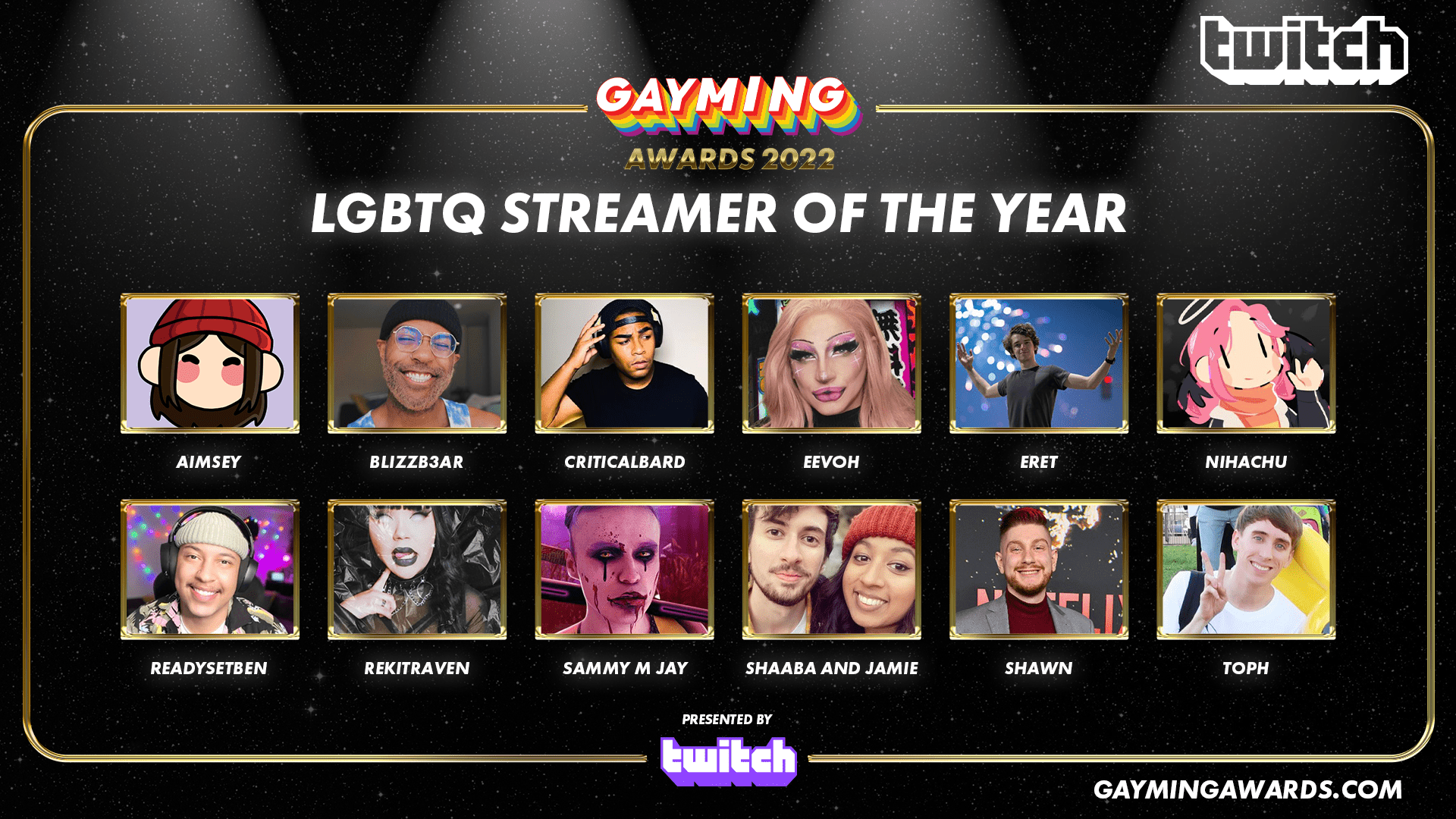 Gayming Awards 2022: LGBTQ Streamer of the Year - Gayming Magazine