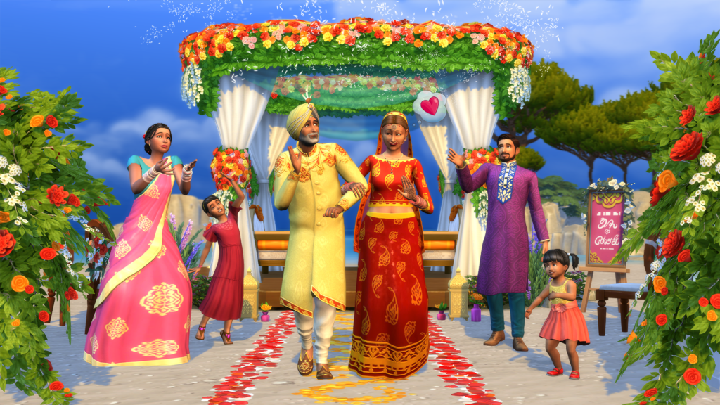 The Sims 4 My Wedding Stories game pack