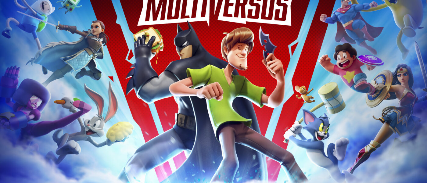 Key art for MultiVersus featuring Batman and Shaggy