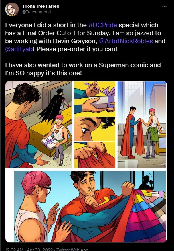 Superman rainbow cape