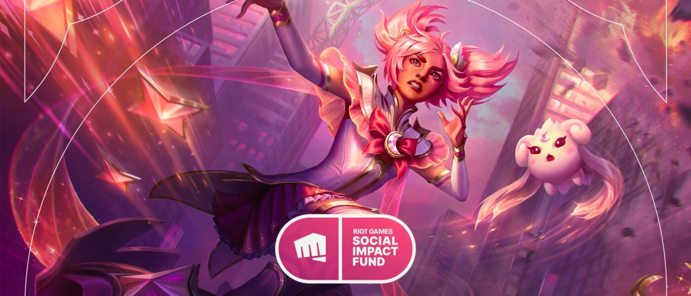 Graphic of the Taliyah Star Guardian skin to promote the donation to Riot's Social Impact Fund