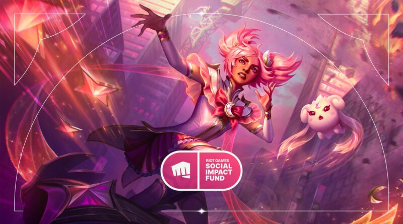 Graphic of the Taliyah Star Guardian skin to promote the donation to Riot's Social Impact Fund