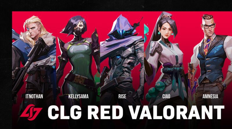 CLG Red Valorant roster graphic