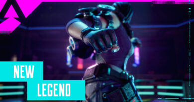 New Legend graphic for Rhapsody in Apex Legends Mobile