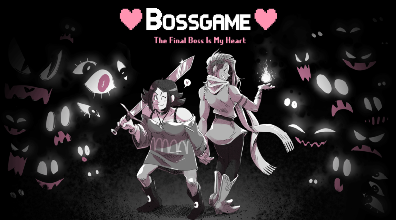 BOSSGAME: The Final Boss is My Heart key art featuring Anna and Sophie