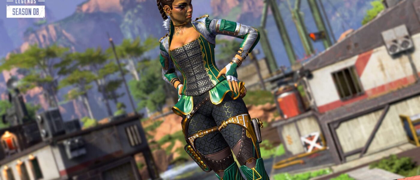 Apex Legends Loba in a green costume, who is one of the Legends being fixed in the recent update