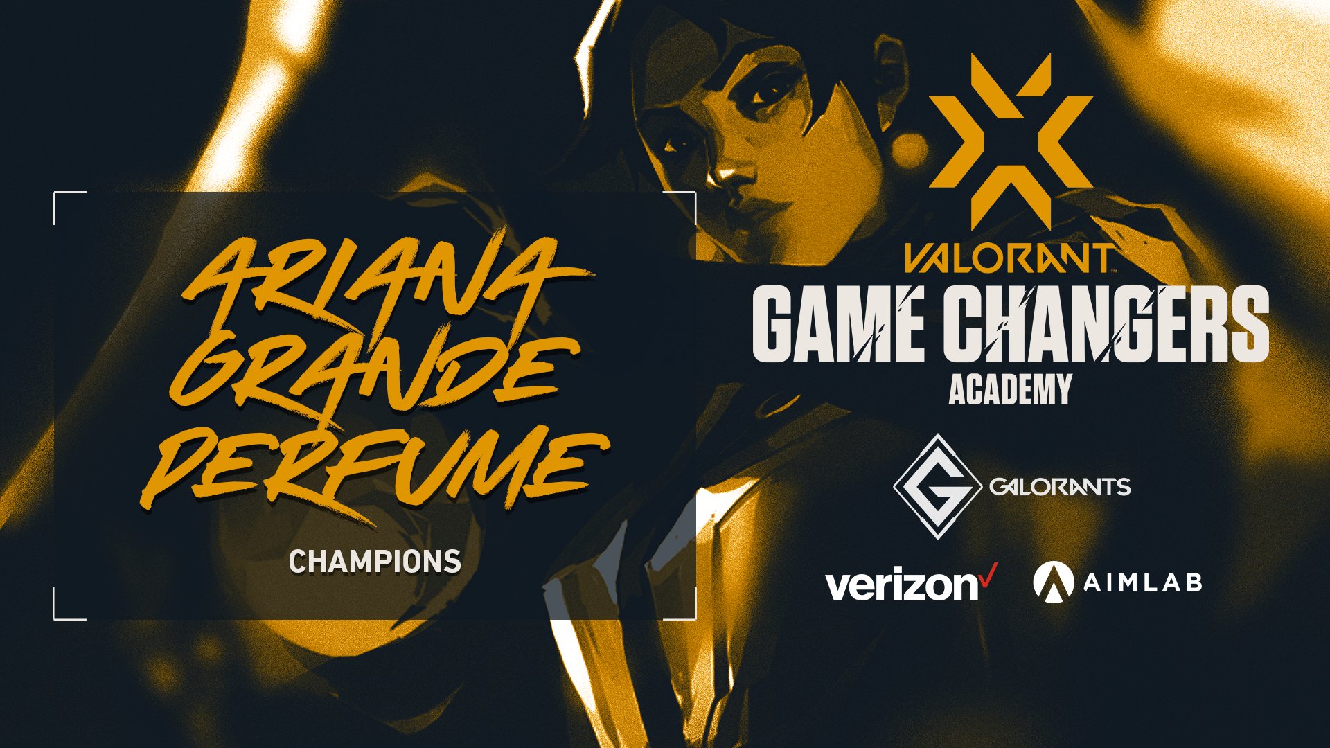 VCT Game Changers Ariana Grande Perfume victory graphic