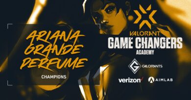 VCT Game Changers Ariana Grande Perfume victory graphic