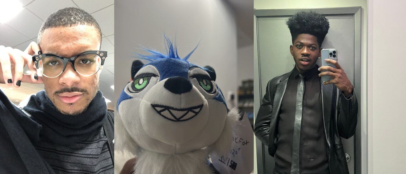Sonic Fox (left) Sonic Fox plushie (middle) Lil Nas X