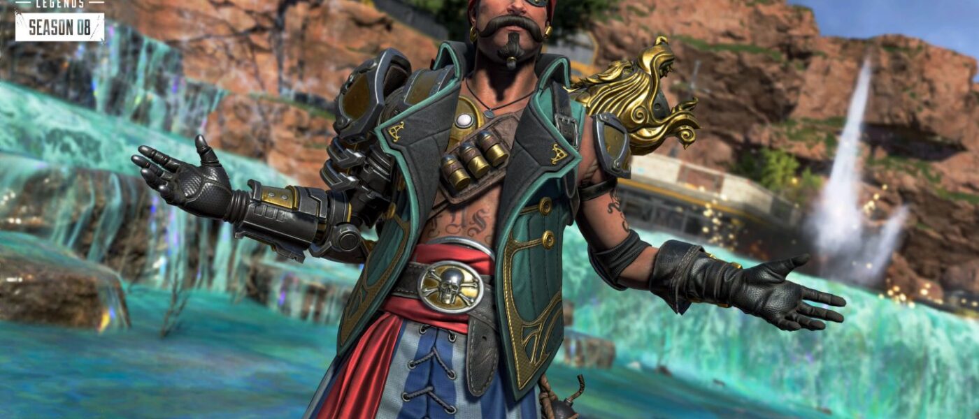 Screenshot of Fuse from Apex Legends in his pirate skin