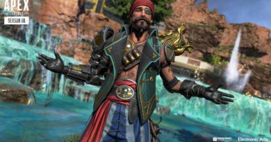 Screenshot of Fuse from Apex Legends in his pirate skin