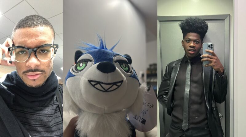 Sonic Fox (left) Sonic Fox plushie (middle) Lil Nas X