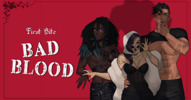 First Bite: Bad Blood art with Laurel, Valeria, and Iylas from left to right