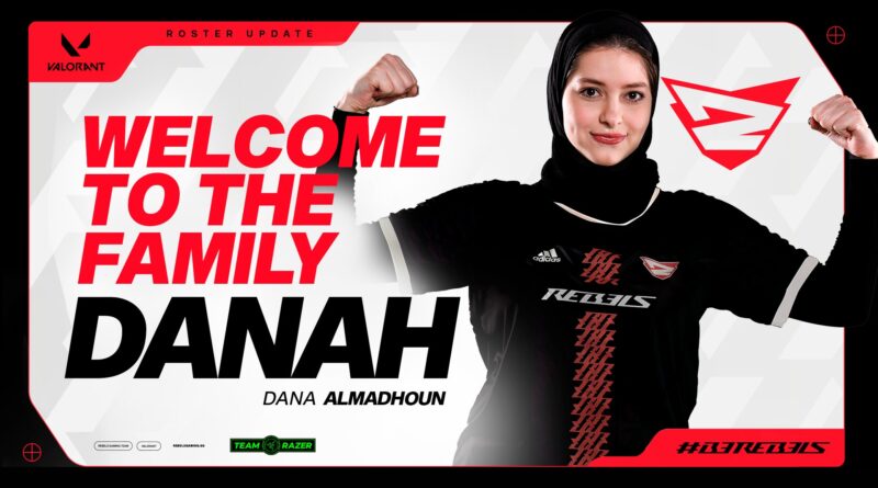 Rebels Gaming Velvet welcome graphic for Danah