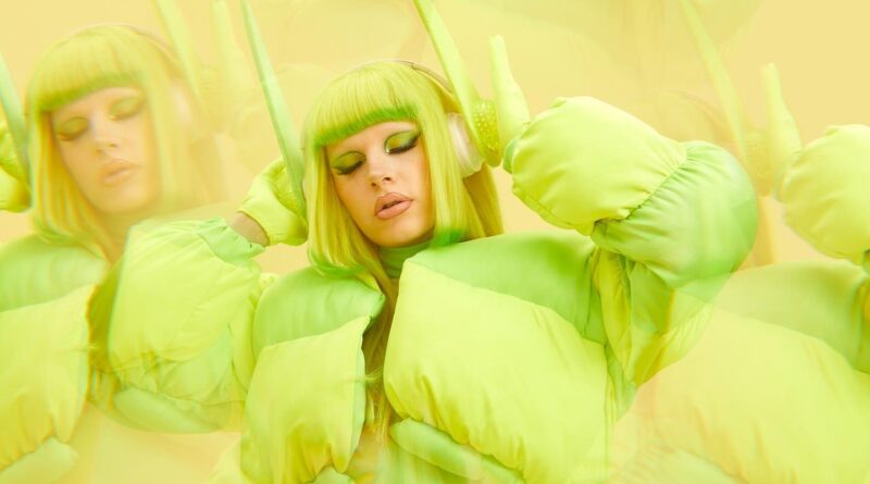 Dakota Schiffer in her lime green neon Elesea inspired look from Pokémon