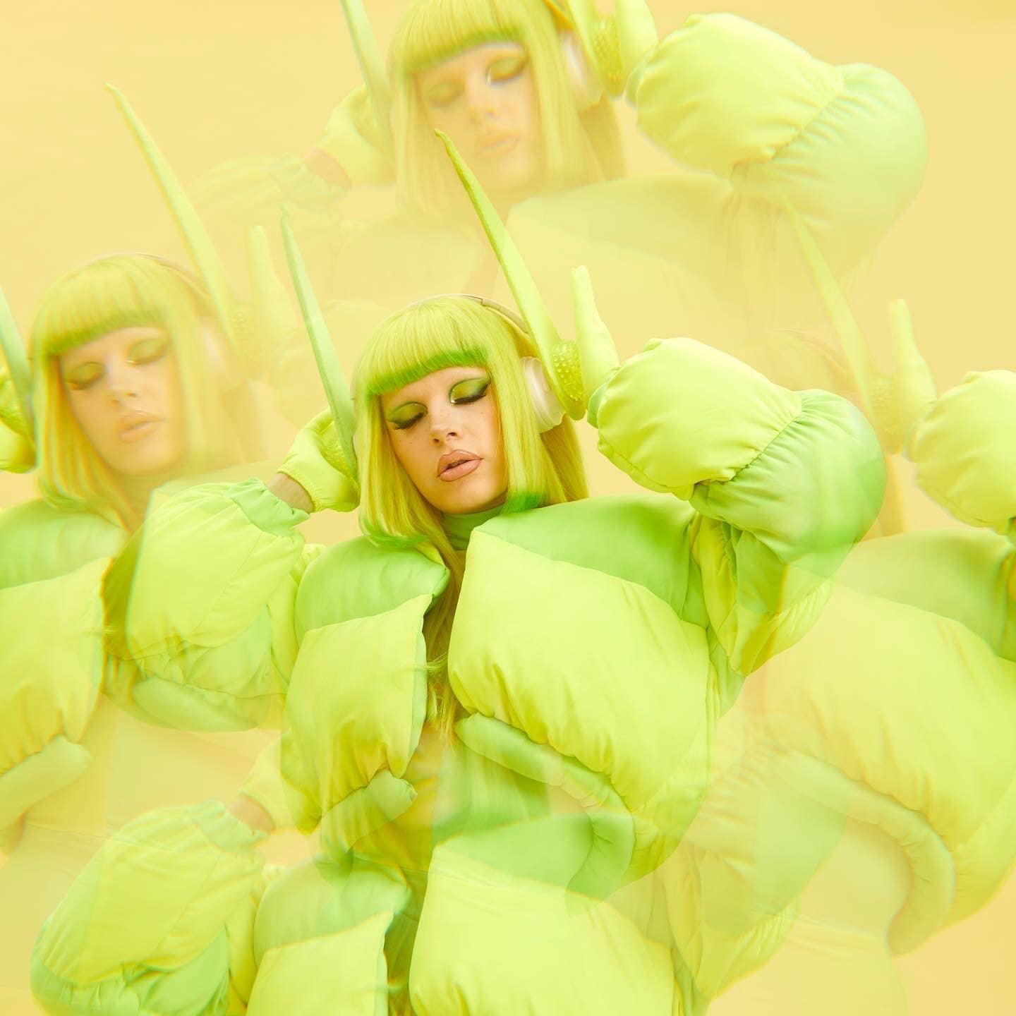 Dakota Schiffer in her lime green neon Elesea inspired look from Pokémon