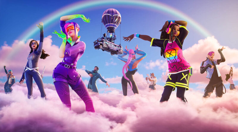 Fortnite Rainbow Royale Rainbow Crossroads island