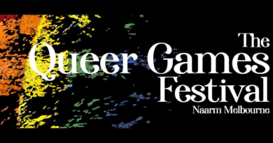 The Queer Games Festival Naarm Melbourne banner