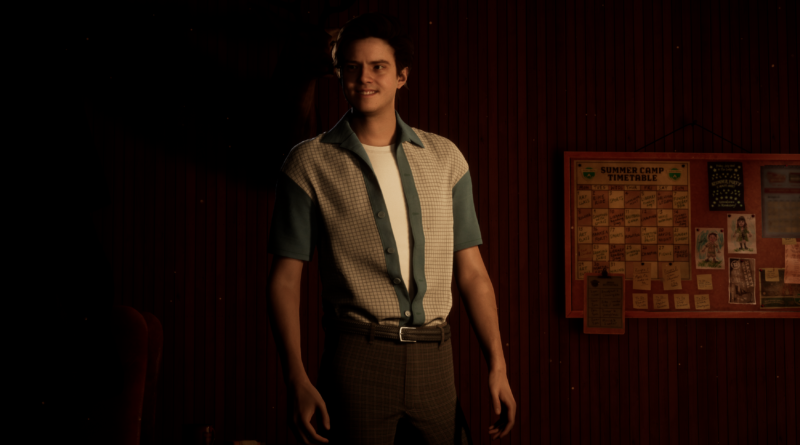 Dylan from The Quarry in his 50's style outfit