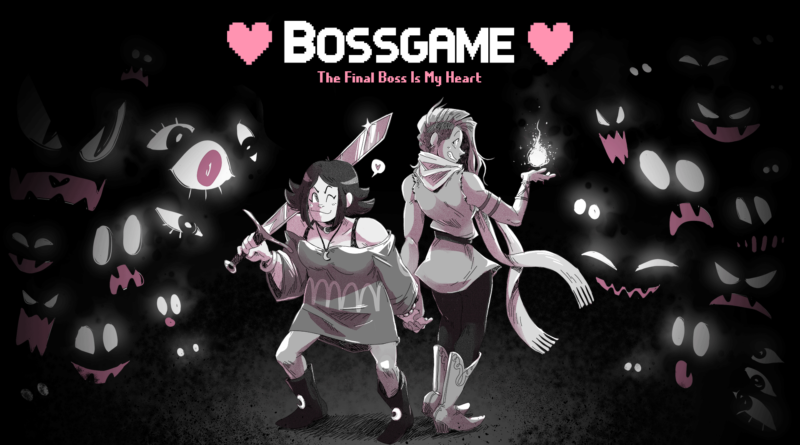 BOSSGAME: The Final Boss is My Heart cover art with Sophie on the left and Anna on the right