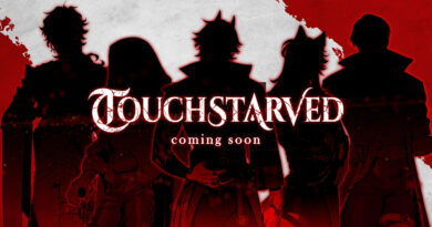 TOUCHSTARVED reveal art with five silhouetted characters