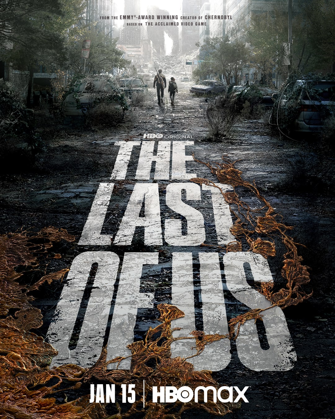 The Last of Us HBO Max TV show poster with the January 15 launch date
