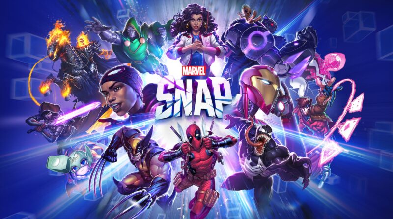 Marvel Snap cover art with multiple Marvel characters