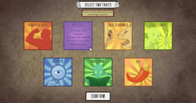 Scarlet Hollow traits screenshot