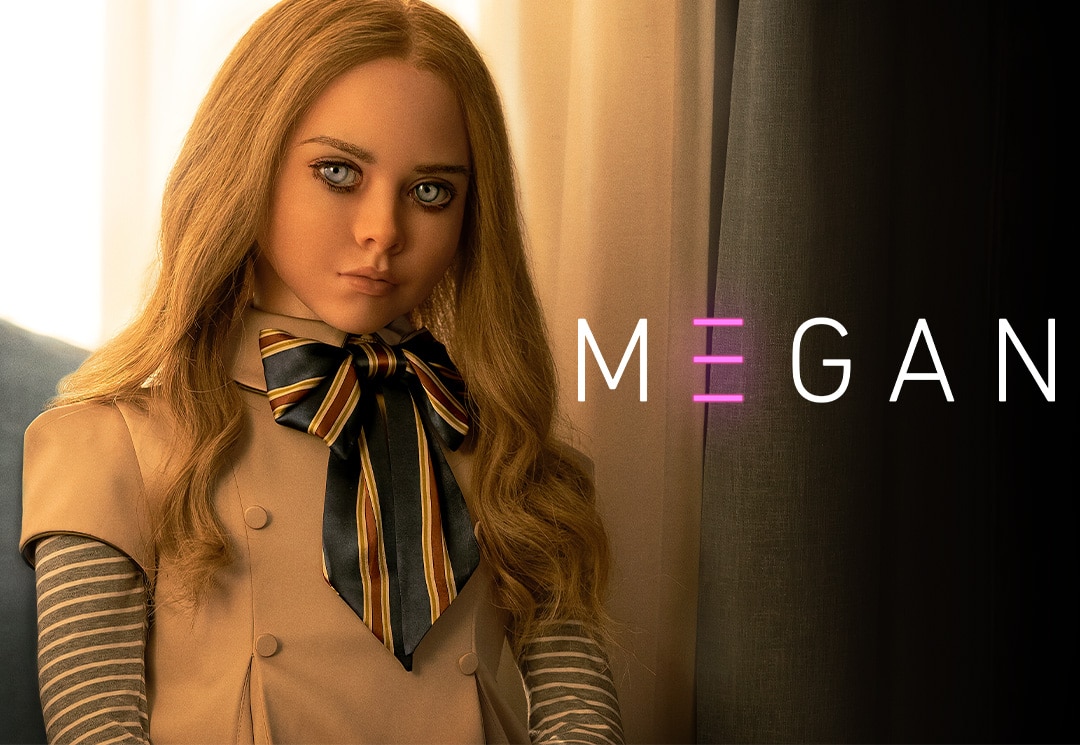 M3GAN movie poster from Blumhouse which is creating Blumhouse Games