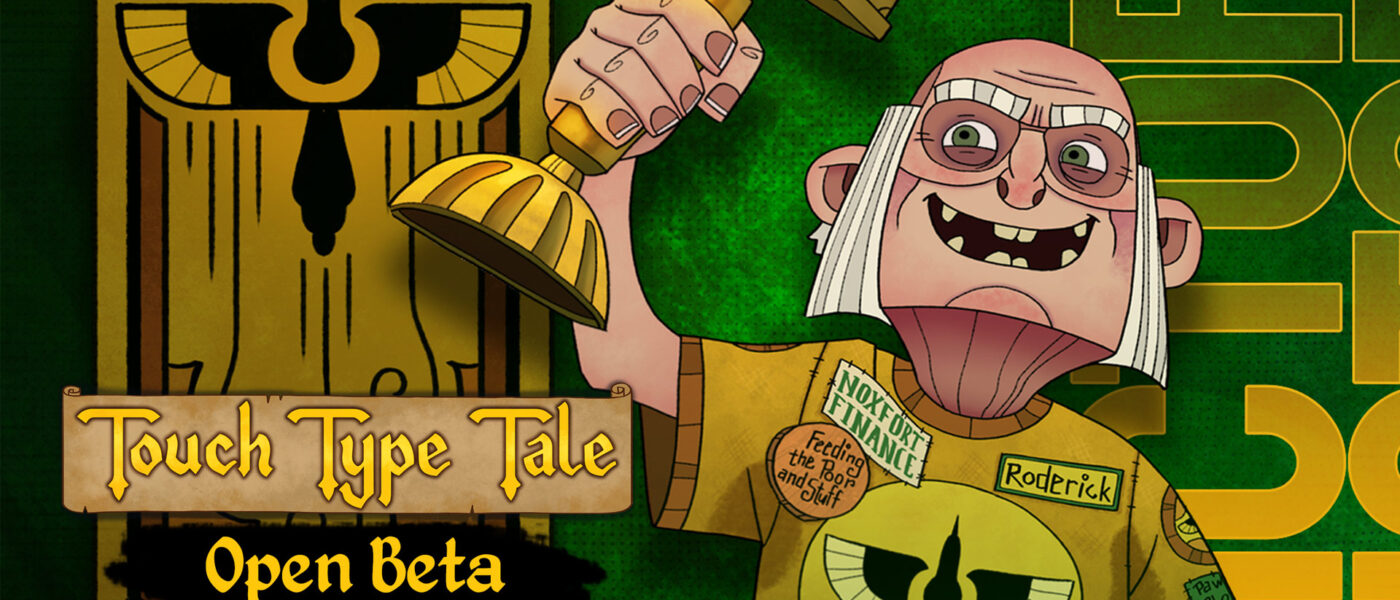 Touch Type Tale open beta graphic