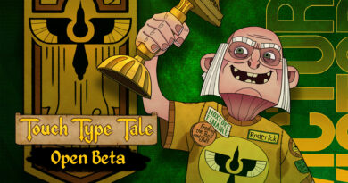 Touch Type Tale open beta graphic