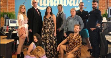 Runaway Play team posing for a group photo for Game Dev Fashion Week