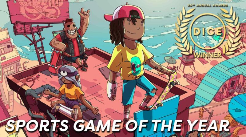 OlliOlli World Sports Game of the Year 2023 Dice Award graphic