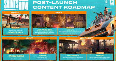 Saints Row post-launch content roadmap graphic