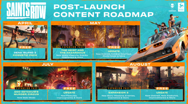 Saints Row reveals post launch content roadmap Gayming Magazine