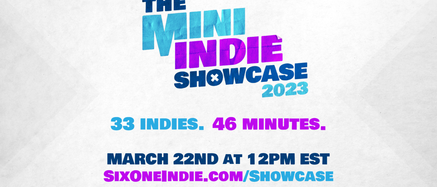 The Mini Indie Showcase 2023 promotional graphic