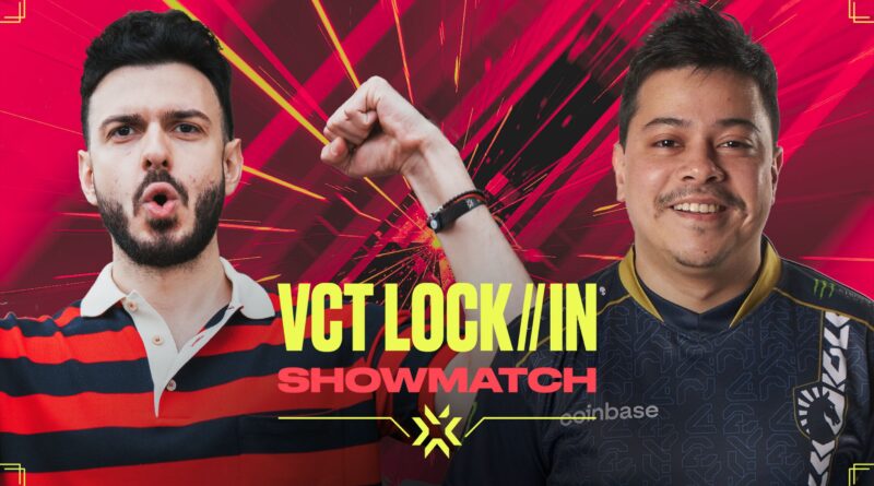VCT LOCK/IN showmatch graphic featuring captain tarik and FRTTT