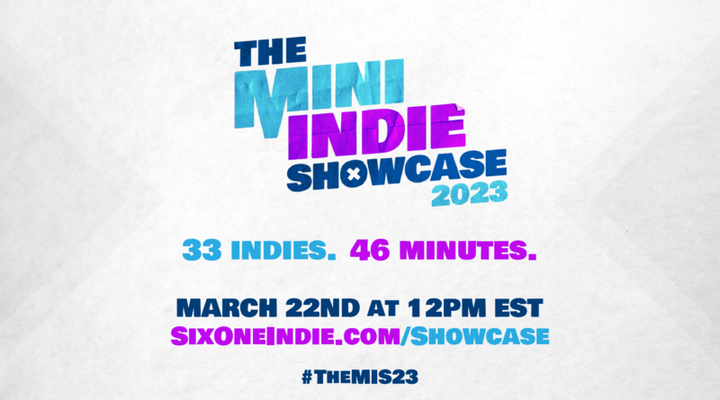 The Mini Indie Showcase 2023 promotional graphic