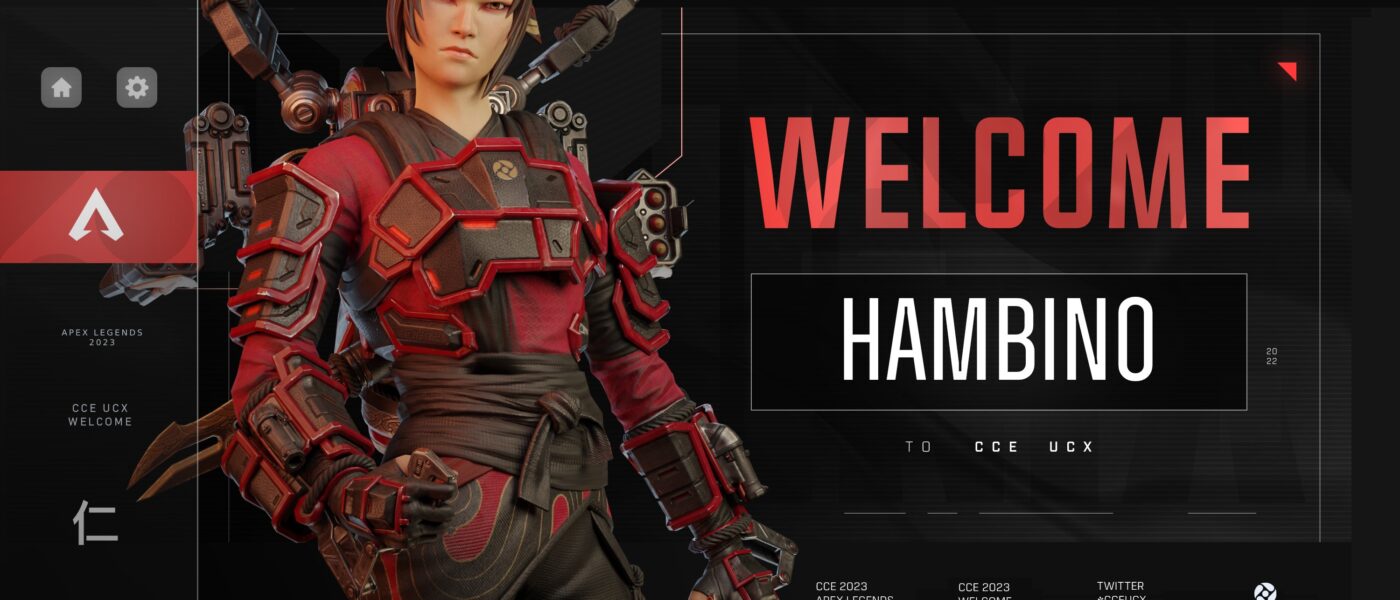 Welcome to CCE UCX graphic for Hambino