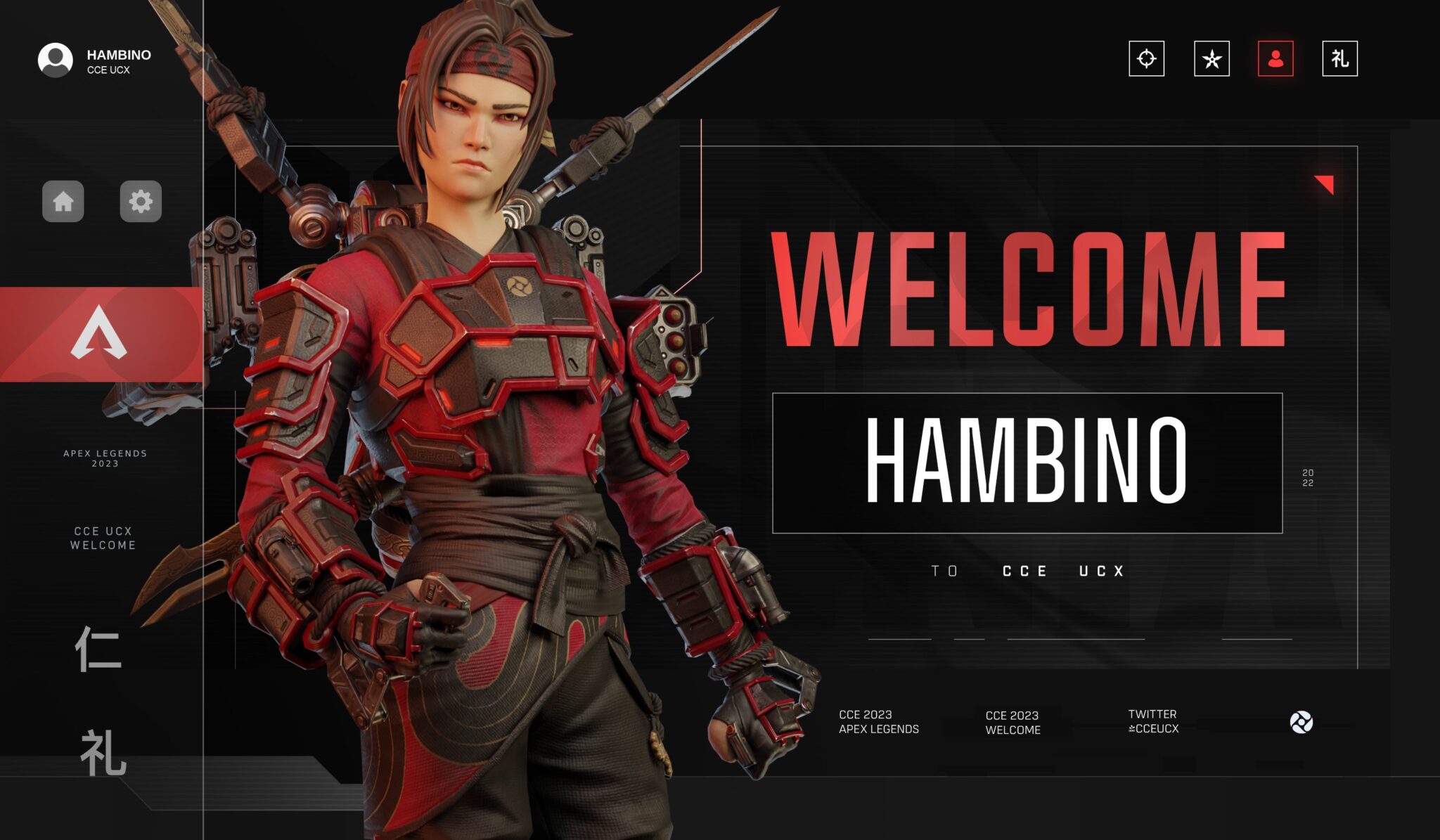Welcome to CCE UCX graphic for Hambino