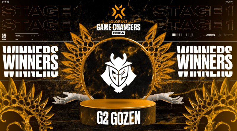 G2 Gozen winners graphic for EMEA VCT Game Changers 2023 Series I