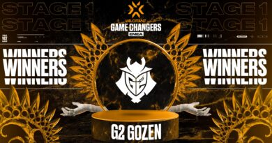 G2 Gozen winners graphic for EMEA VCT Game Changers 2023 Series I