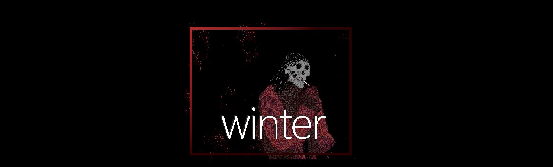 Winter cover art featuring the skull-faced girl